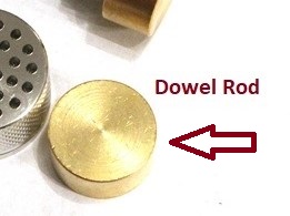 Brass Dowel Rod for TitanOwl 3.5 inch T Shape Pollen Press