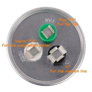 45/5 MFD ±5% Dual Run Capacitor 370 440 vac Volts AC Motor HVAC 45+5 uF - Click Image to Close