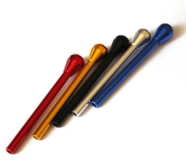 5 x Metal Nasal Straw Tube Mixed Color - Click Image to Close