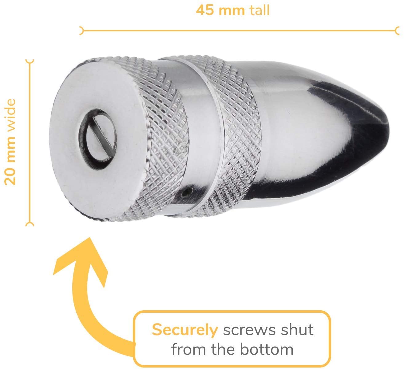 Posh Dispenser bullet in Silver color - Click Image to Close
