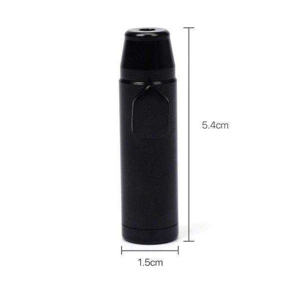 Metal Ieakproof Bottle Portable Pepper Shaker Spice Dispenser - Black Bullet