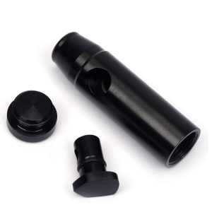 Metal Ieakproof Bottle Portable Pepper Shaker Spice Dispenser - Black Bullet