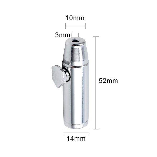 Metal Leakproof Bottle Portable Pepper Shaker Spice Dispenser - Silver Bullet