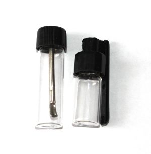 Glass Vial with Foldable Spoon