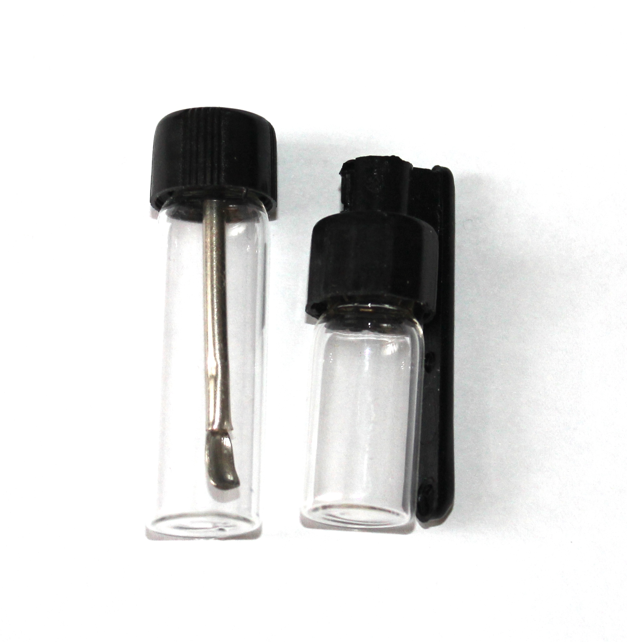 Glass Vial with Foldable Spoon