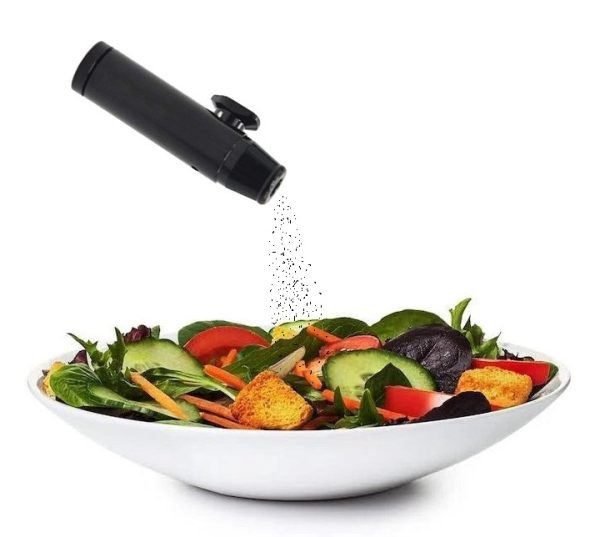 Metal Ieakproof Bottle Portable Pepper Shaker Spice Dispenser - Black Bullet