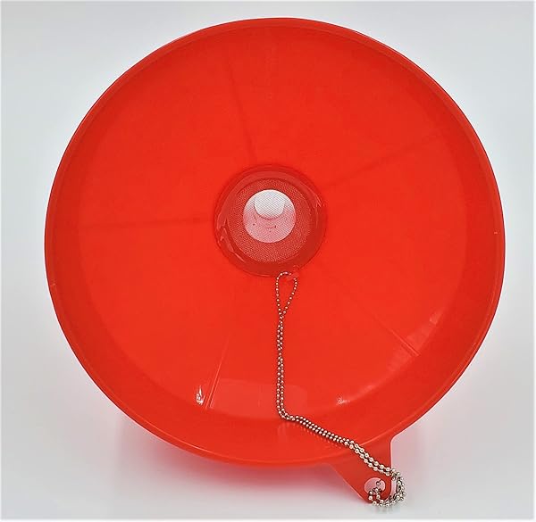 8" Plastic Brewing Cooking Oil Funnel with Attached Screen Reusable Mesh Filter Strainer