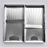 Cigarette Case Victorian Style Metal Holder for Regular, King and 100's Size Pocket Protective Security Wallet (Ray-S100, Silver)