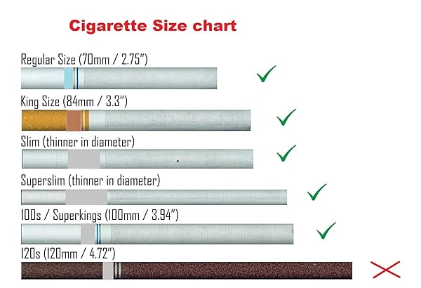 Cigarette Case Victorian Style Metal Holder for Regular, King and 100's Size Pocket Protective Security Wallet (Ray-S100, Silver)