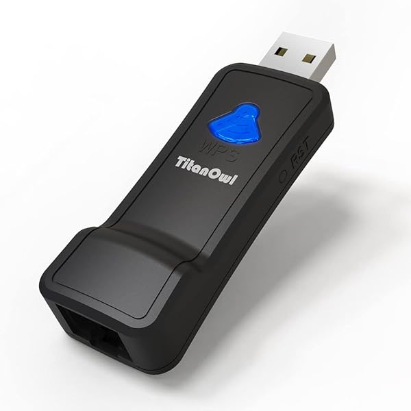 Ethernet LAN to WiFi Wireless Adapter for 2.4GHZ 300Mbps, RJ45 Cable Extender, Installation Required