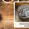 Kitchen Spice Grinder Acrylic 2pc with Magnet Clear Color