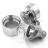Kitchen Spice Grinder【Superfine Grinding】Pepper Grinder Set, Silver 1.75 inch