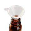 Mini Funnel 5-Pack for Lab Bottles, Sand Art, Perfume, Spice, Powder, Essential Oil, Recreational, Kitchen Food Grade Small Plastic (Clear)