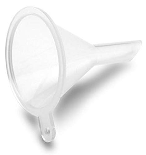 Mini Funnel Small 10-Pack for Lab Bottles, Sand Art Craft, Perfume, Spice, Powder, Essential Oil, Recreational, Kitchen Food Grade Plastic