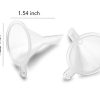 Mini Funnel Small 20-Pack for Lab Bottles, Sand Art, Perfume, Spice, Powder, Essential Oil, Recreational, Kitchen Food Grade Plastic