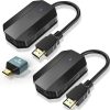 Wireless HDMI compatible Transmitter and Receiver, Extender Kit 1920 x 1080 2.4/5GHz, Plug & Play, Streaming Media Video/Audio/File for Laptop PC Camera Phone Monitor Projector HDTV - up to 169FT/50M